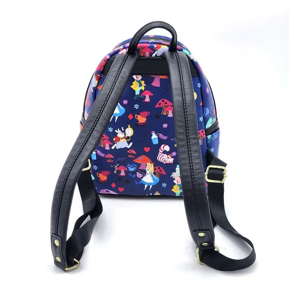 Loungefly Alice in Wonderland All Over Print Mini Backpack FYE Exclusive RARE